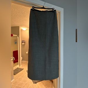 Gray maxi skirt